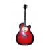 ( 01\152 ) Акустическая Гитара Leotone L-17 Red Глянец