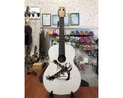 (3910) Немецкая Гитара с Росписью Musima Classic Новые Колки и Струны-foto2