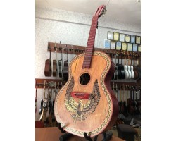 (3919) Мастеровая Гитара с Художественной Росписью Орел-foto5