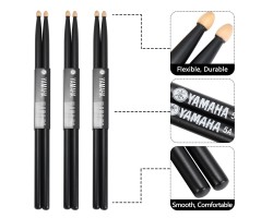 Идеальные черные барабанные палочки 5А Yamaha-foto3
